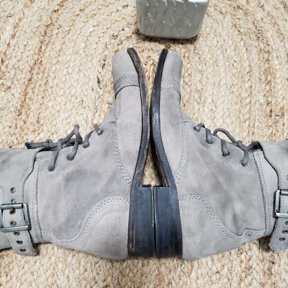 Allsaints Spitalfields Mad Max Damisi Leather Adjustable Combat Boots sz 39 - Picture 4 of 11